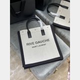 Cheap Replica Saint Laurent Rive Gauche Shopping 631682 Bag In Linen and Cotton