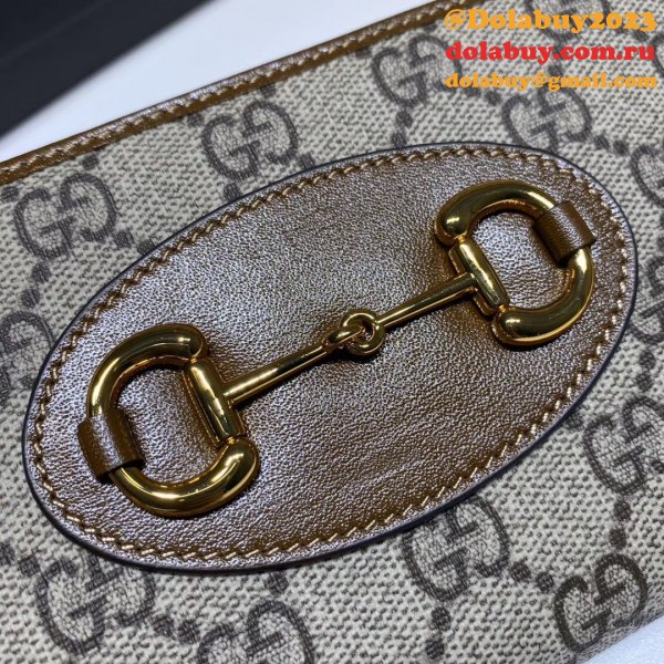 Best Gucci Replica 621889  1955 Horsebit zip around wallet